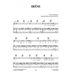 Partition IRÈNE ALABAMA Alain Souchon