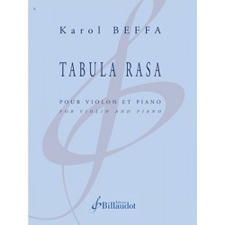 Partition TABULA RASA Karol Beffa