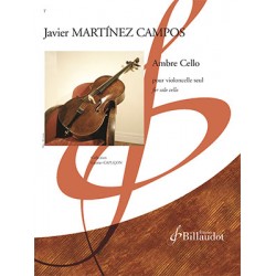 Partition AMBRE CELLO Javier Martinez Campos