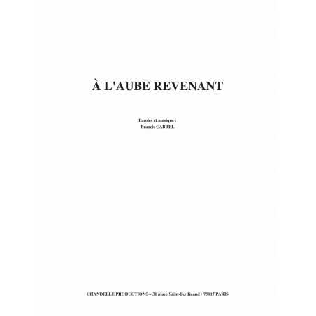 À L'AUBE REVENANT
