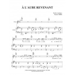 Sheet music À L'AUBE REVENANT Francis CABREL