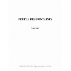 Sheet music PEUPLE DES FONTAINES Francis CABREL