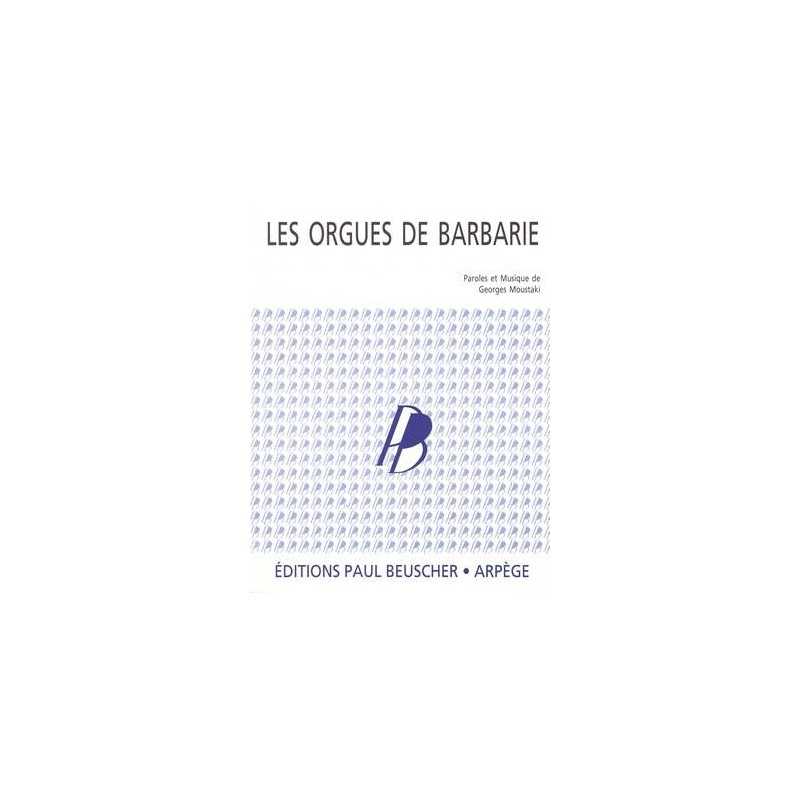 Partition LES ORGUES DE BARBARIE de Edith PIAF PDF
