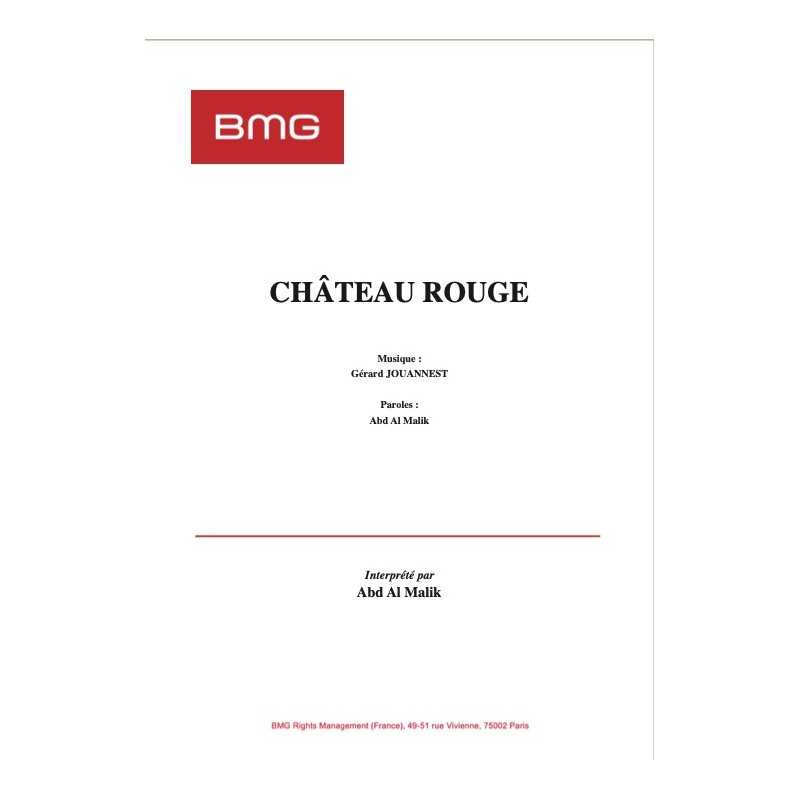 sheet music CHÂTEAU ROUGE