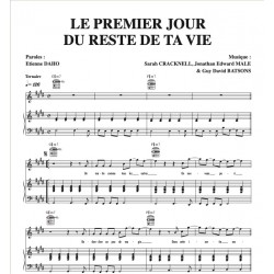 Partition Etienne DAHO LE PREMIER JOUR DU RESTE DE TA VIE