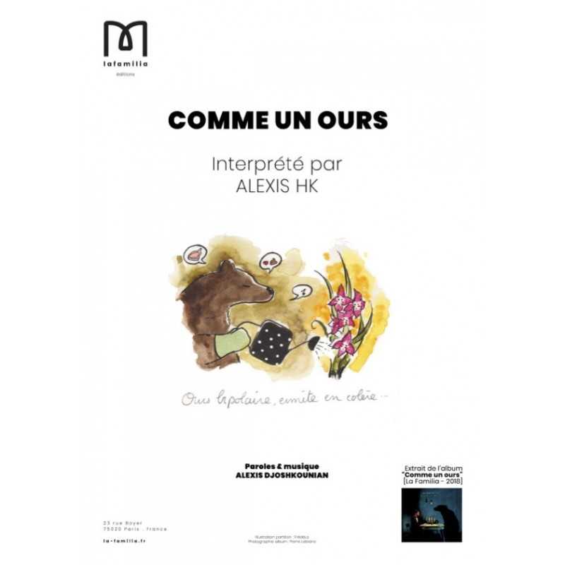 Partition COMME UN OURS Alexis HK
