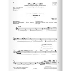 SAXIANA TEEN - 7 PIÈCES CARACTÉRISTIQUES POUR SAXOPHONE SEUL