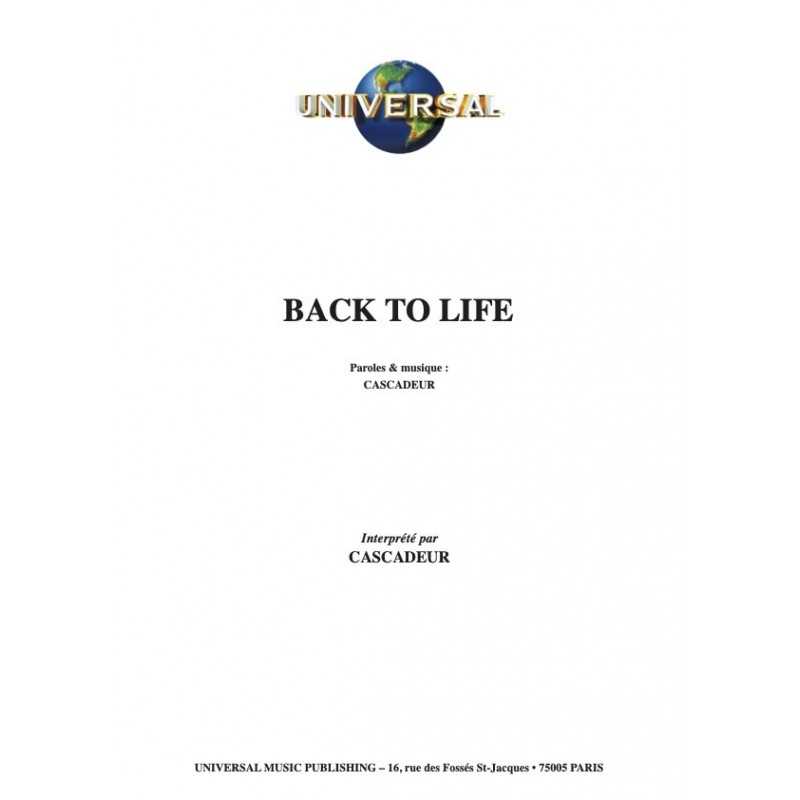Partition BACK TO LIFE CASCADEUR