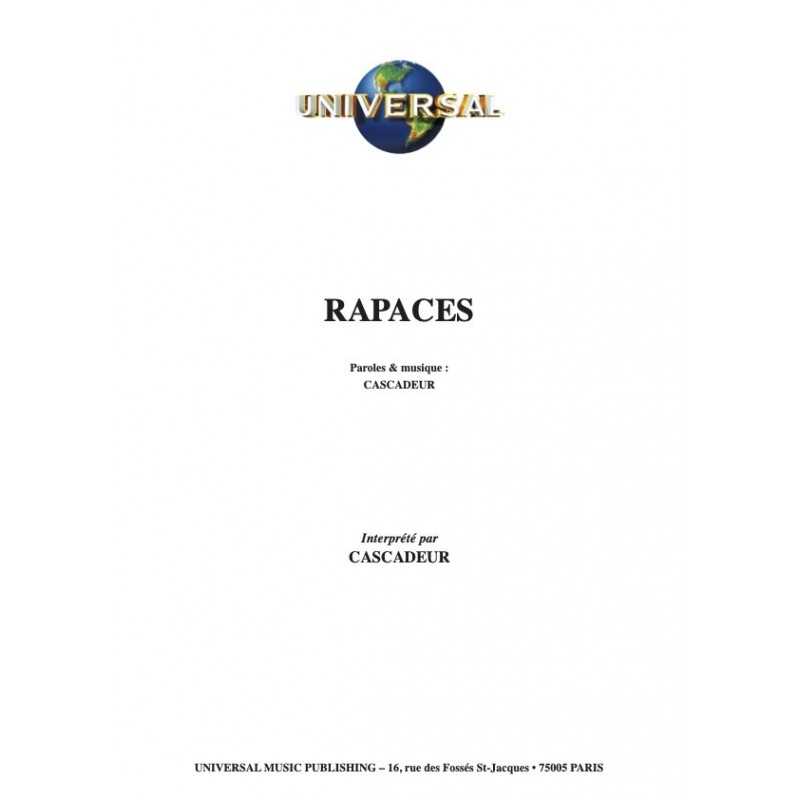 Partition RAPACES CASCADEUR