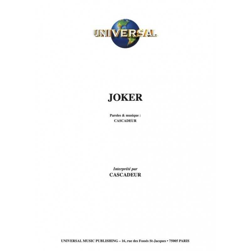 Partition JOKER CASCADEUR