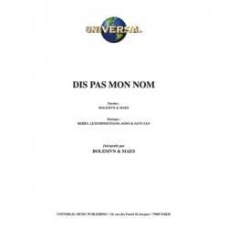 Partition DIS PAS MON NOM  BOLEMVN