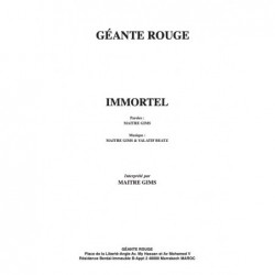 Partition IMMORTEL MAÎTRE GIMS