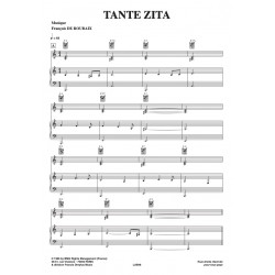 Partition TANTE ZITA François DE ROUBAIX