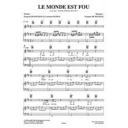 Partition LE MONDE EST FOU François DE ROUBAIX