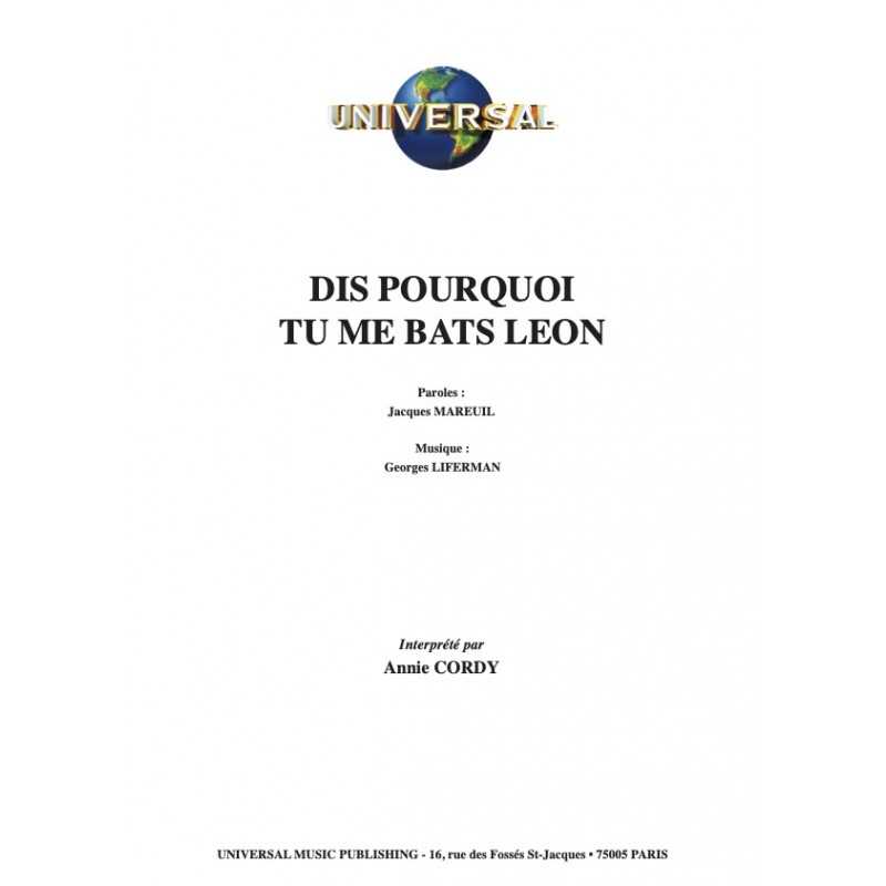 DIS POURQUOI TU ME BATS LÉON by Annie CORDY