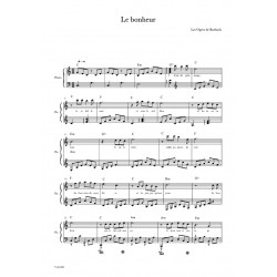 sheet music LE BONHEUR LES OGRES DE BARBACK
