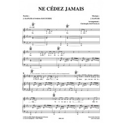 Sheet music NE CÉDEZ JAMAIS by Angélique Kidjo