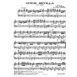Sheet music ADIOS SEVILLA