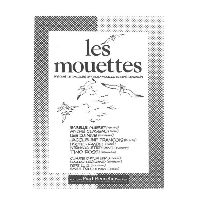 Partition LES MOUETTES Tino ROSSI