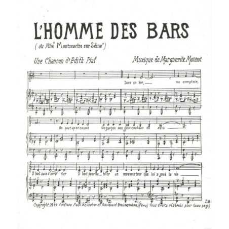 L'HOMME DES BARS