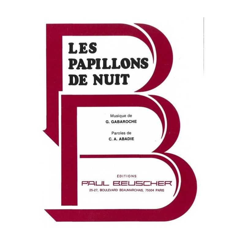 Partition LES PAPILLONS DE NUIT DAMIA