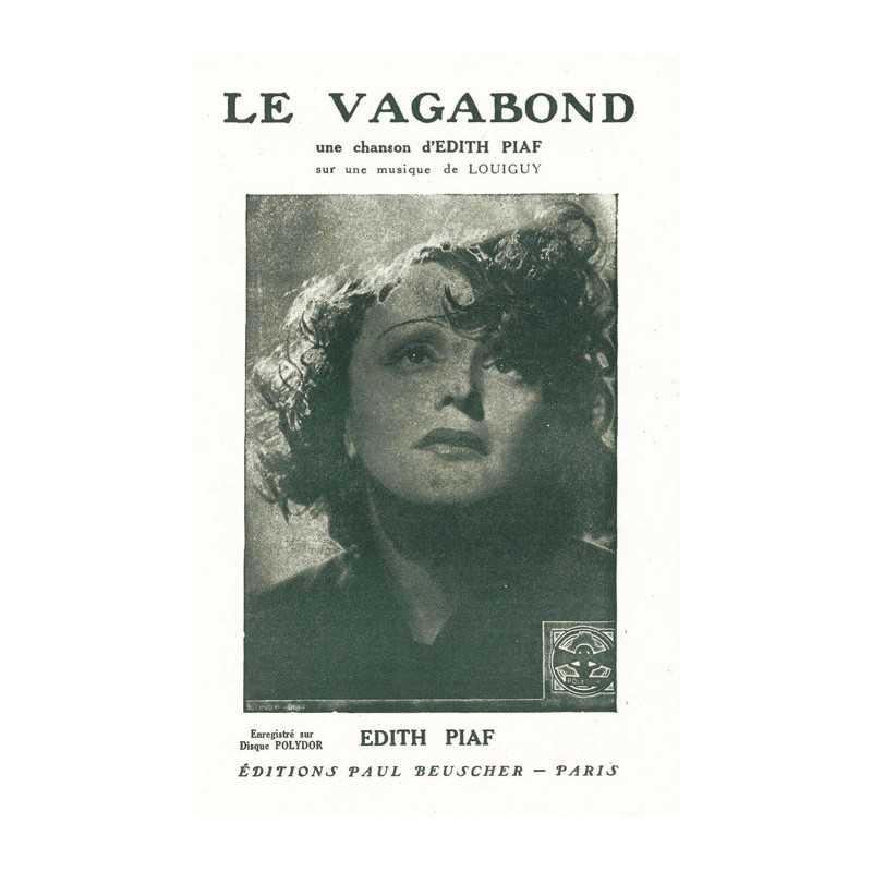 Partition LE VAGABOND Edith PIAF