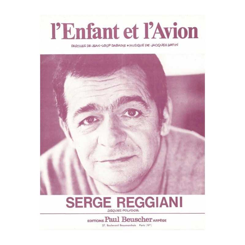 Partition L'ENFANT ET L'AVION Serge REGGIANI