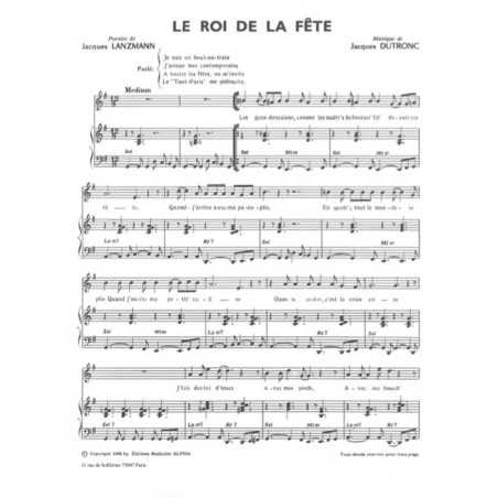 LE ROI DE LA FETE