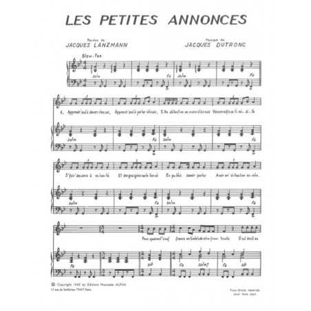 LES PETITES ANNONCES