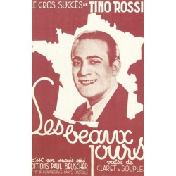 Partition LES BEAUX JOURS Tino ROSSI