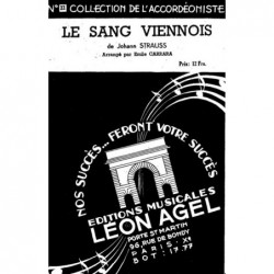 Partition LE SANG VIENNOIS Emile CARRARA