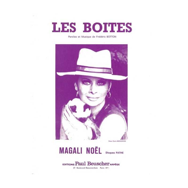 Partition LES BOITES Magali NOËL