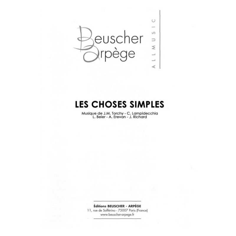 Partition LES CHOSES SIMPLES Jean-Marc TORCHY