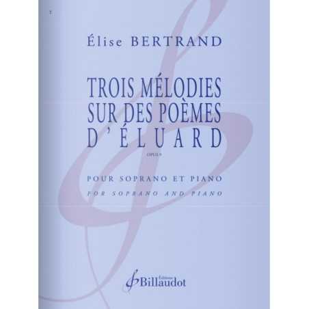TROIS MÉLODIES SUR DES POÈMES D'ÉLUARD Op. 9