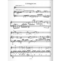 TROIS MÉLODIES SUR DES POÈMES D'ÉLUARD Op. 9