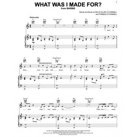 WHAT WAS I MADE FOR ?