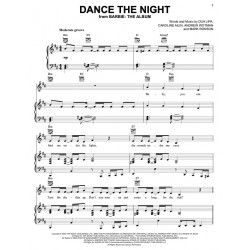 Sheet music DANCE THE NIGHT Dua Lipa