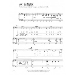 Sheet music ART MINEUR Claude NOUGARO