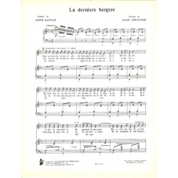 LA DERNIÈRE BERGÈRE trenet sheet music