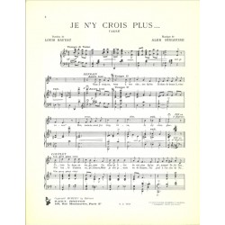 JE N'Y CROIS PLUS