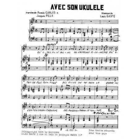 AVEC SON UKULÉLÉ