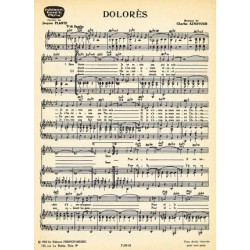 Partition DOLORES Charles Aznavour