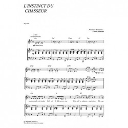 Partition L'INSTINCT DU CHASSEUR Charles Aznavour
