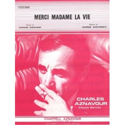 Partition MERCI MADAME LA VIE Charles Aznavour