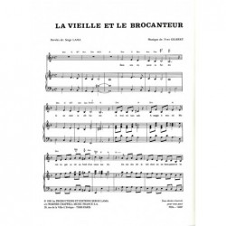 Partition LA VIEILLE ET LE BROCANTEUR Serge Lama