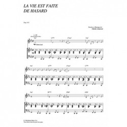Partition LA VIE EST FAITE DE HASARD Charles Aznavour