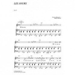 Partition LES JOURS Charles AZNAVOUR