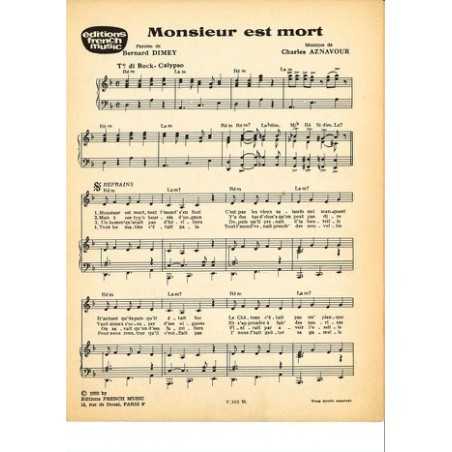 MONSIEUR EST MORT