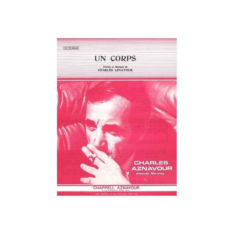 Partition UN CORPS Charles AZNAVOUR