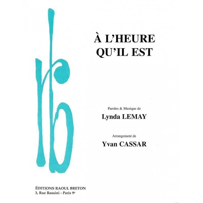 Partition À L'HEURE QU'IL EST Lynda LEMAY